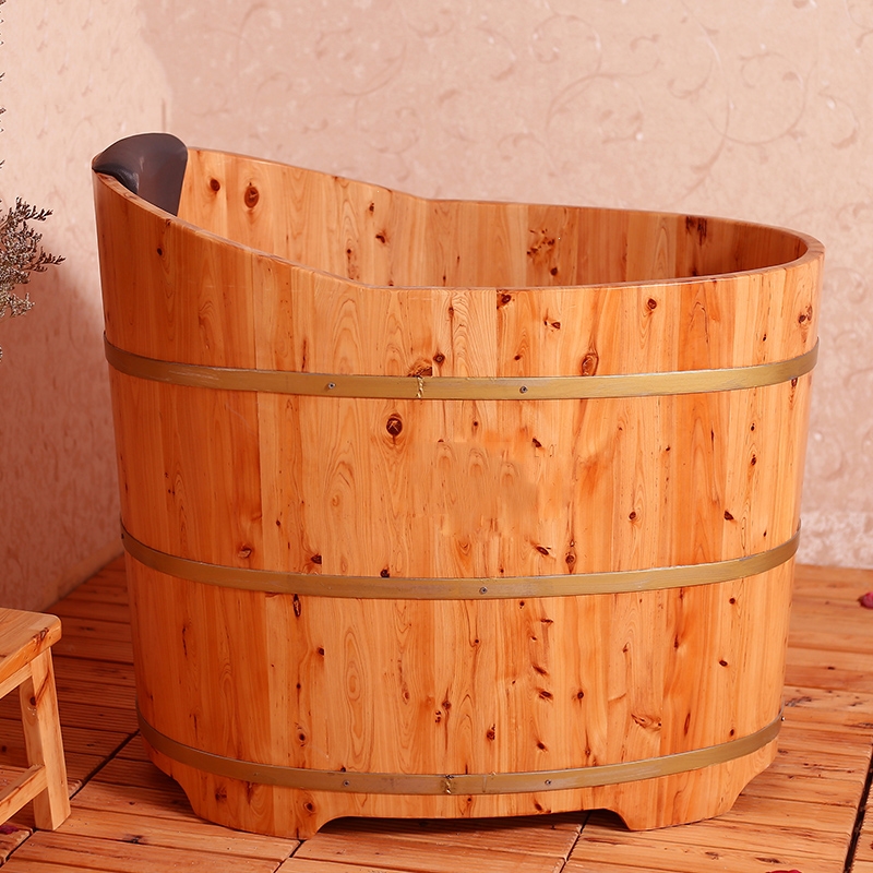 藤印象加热泡澡木桶浴缸大人家用洗澡桶浴盆沐浴桶木成人熏蒸桶