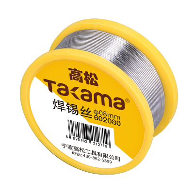高松(Takama)焊锡丝工业级高纯度免清洗松香芯 φ0.8mm 602080 /卷