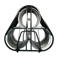 麦盾 防暴阻隔网三圈防暴阻隔网应急物资隔离防护安防器械可移动带滑轮阻隔网阻车路障