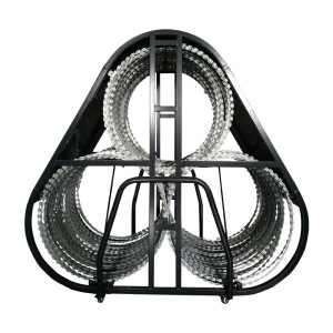 麦盾 防暴阻隔网三圈防暴阻隔网应急物资隔离防护安防器械可移动带滑轮阻隔网阻车路障