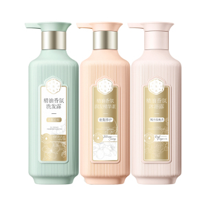 三生花 精油香氛洗护沐组合(500ml止痒洗发露+500ml玫瑰沐浴露+500ml密集护发素 )