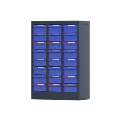 臻远 ZYLJG-W64 零件柜 24抽蓝色无门中号 465*220*666