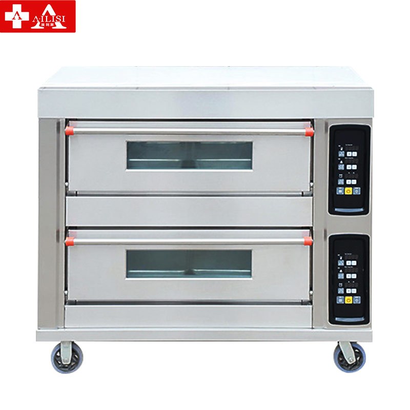 埃利斯(AILISI)商用厨房商用高温烤箱 披萨蛋糕面包西餐后厨 大型月饼烘炉 电烤箱两层四盘电脑款