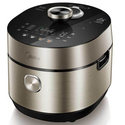 美的(Midea)电压力锅MY-HT5090PG家用多功能大容量沥油5升L新款智能3-4人用6高压锅