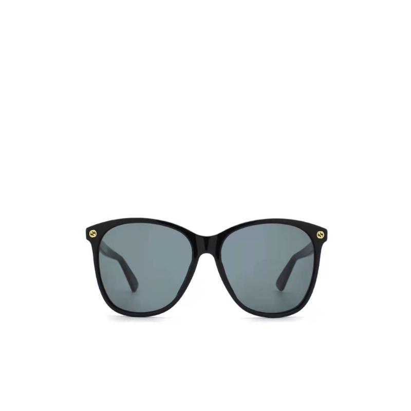 Gucci全球代购古驰太阳镜女GG0024S-001专柜正品大框墨镜