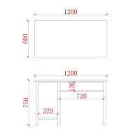 匡大 办公办公家具1.2米现代简约职员桌