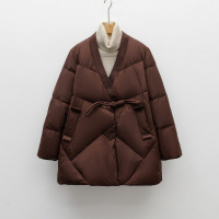 新90白鸭绒新国标女式简约纯色新款羽绒服女外套