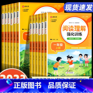 [全套2册]阅读理解+数学计算题 四年级下 [正版]阅读理解专项训练书人教版一年级二年级三年级上册下册四五六训练题课外阅