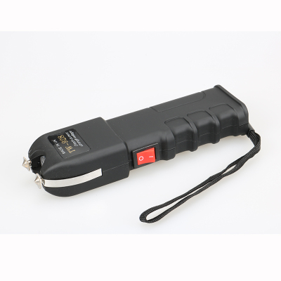 户外防身电击棍强悍真货短型棍电击防身强劲电击手电户外手电筒高压防身武器电警远射防狼电击防身器防狼器黑色