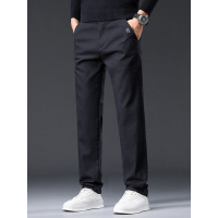 男式春秋季仿牛仔直筒裤弹力商务休闲长裤修身透气通勤日常新款