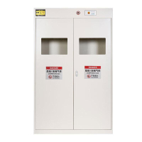 豫众诺 防爆气体存放柜 二代报警器白色三瓶 台