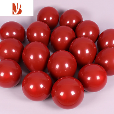 三维工匠单层宝石红气球结婚庆派对场景装饰品婚房情人节布置用品石榴红色单层10英寸石榴红气球100个/包婚庆布景