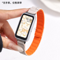 适用华为手环10/9手表带链新款硅胶磁吸8nfc版手腕带八九代7荣耀智能运动6pro替换表链高级感电子手链系列女3264