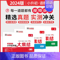 语+数+英 [套装3本-全国通用] 小学升初中 [正版]备考2024新版一本小升初考卷大集结小学毕业升学总复习试卷语文数