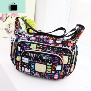 韩版新款户外尼龙包防水斜挎包休闲包单肩帆布包时尚女包女包NEW LAKE女斜挎包