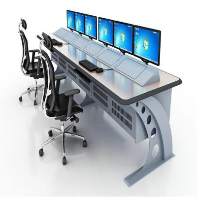 逐鹿中原接警台多媒体监控操作台调度台WH-565钢木材质