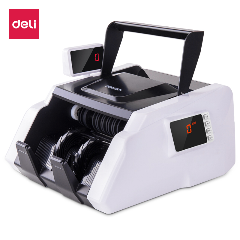 得力 3903S点钞机支持新版人民币C类办公商用家用点钞机双屏语音