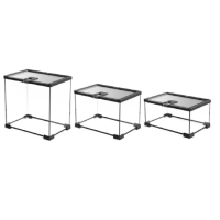 爬宠饲养箱玻璃大号爬虫蜥蜴守宫角蛙蜘蛛乌龟生态水陆雨林缸陆龟