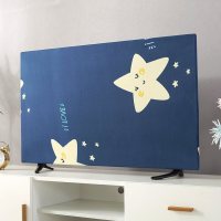 家柏饰(CORATED)防尘罩盖巾43寸55寸50寸65寸家用挂式液晶电视套盖布 卡通星 70英寸