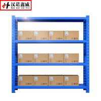 汉诺鑫威仓库仓储货架四层金属五金货架家用中型重型置物架展示架子200KG150*50*200