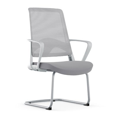 初嘉CJ-7149办公椅弓形椅电脑椅网布学习椅会客网椅 灰框
