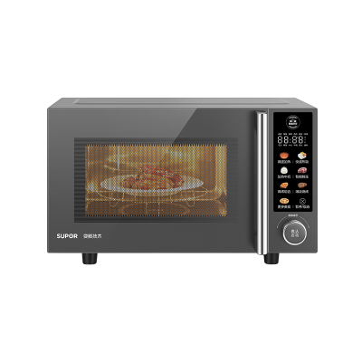 苏泊尔(SUPOR)SW23B2烤箱空气炸锅微波炉蒸烤箱发酵箱烤红薯电烤锅 900W变频1级不锈钢微烤一体微波炉 23L