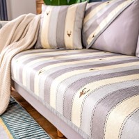 家柏饰(CORATED)北欧四季通用沙发垫防滑简约全包萬能沙发套罩布艺沙发巾沙发盖布 北欧鹿 定做联系客服