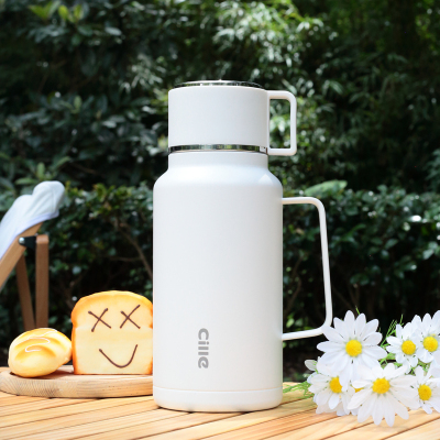 希乐(cille)保温壶大容量旅行壶316不锈钢内胆户外出游徒步真空车载保温水壶