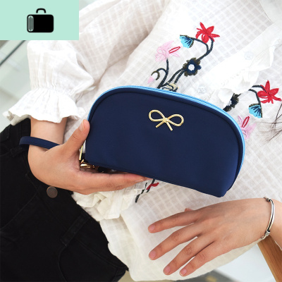 女手包防水牛津布手抓小钱包手拿手机包布艺贝壳零钱包百搭大容量NEW LAKE 深蓝色拍下3天后发货女手包