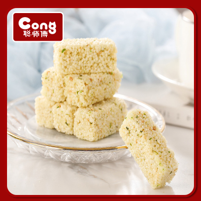 苏宁宜品认证-聪师傅小米酥215g原味小米酥爆米花酥中式传统糕点休闲零食小吃膨化食品下午茶点心