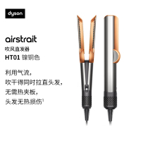 戴森(DYSON) Airstrait HT01 吹风直发器 干发直发二合一 吹风机 直板夹 夹板 镍铜色