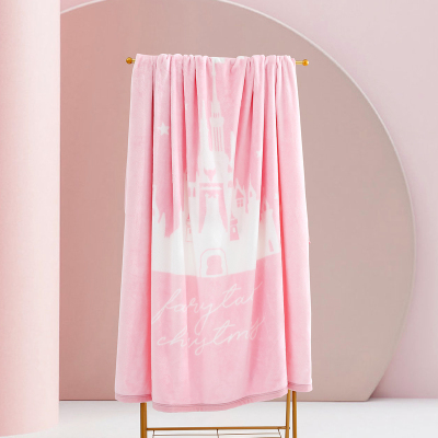 水星家纺格林城堡法兰绒毯床上用品