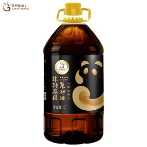 天府好粮油小榨浓香菜籽油 4星5L*1桶
