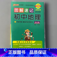 图解速记 初中地理 初中通用 [正版]pass绿卡图书图解速记小本口袋书初中英语数学语文古诗文历史地理思想政治物理化学生