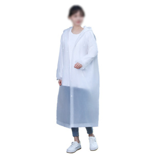 敏胤 MY-1001加厚EVA非一次性成人便携雨衣男女通用 白色 白色