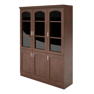 匡大油漆文件柜书柜三门储物柜1.35米主管办公柜W653-2H