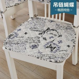 美帮汇冬季棉麻坐垫椅套椅垫餐桌套装餐椅垫绗缝椅垫椅背椅套多款式