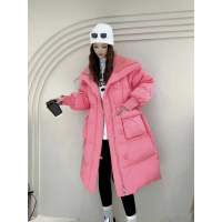 棉服女冬季中长款韩版时尚设计感棉衣过膝长款大翻领棉袄复古外套_339