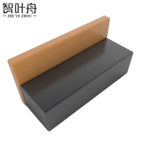 智叶舟会客沙发双人位150*60*70cm张