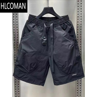 HLCOMAN大码300斤速干工装短裤男士夏季薄款五分潮流个性设计感沙滩中裤