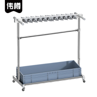 伟樽拖把架双排20拖48钩127*50*122cm个