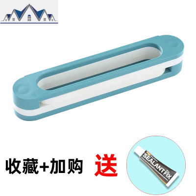 浴室拖鞋架壁挂式免打孔卫生间沥水可折叠三合一省空间收纳架 三维工匠收纳层架