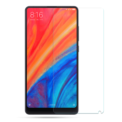 [买2送手机壳]轻万适用小米mix2s钢化膜xiaomi玻璃贴膜非全屏高清手机保护膜