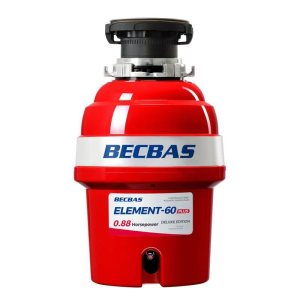 贝克巴斯(becbas)E60plus厨房食物垃圾处理器家用粉碎机大功率水槽下水管粉碎机搭配自动出水模块