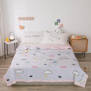 美帮汇夏季全棉夏凉被双人全棉空调被薄款可水洗夏被单人宿舍学生被子