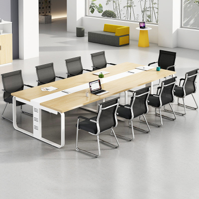 会议桌椅长条桌开会培训桌商务简约现代接待洽谈桌