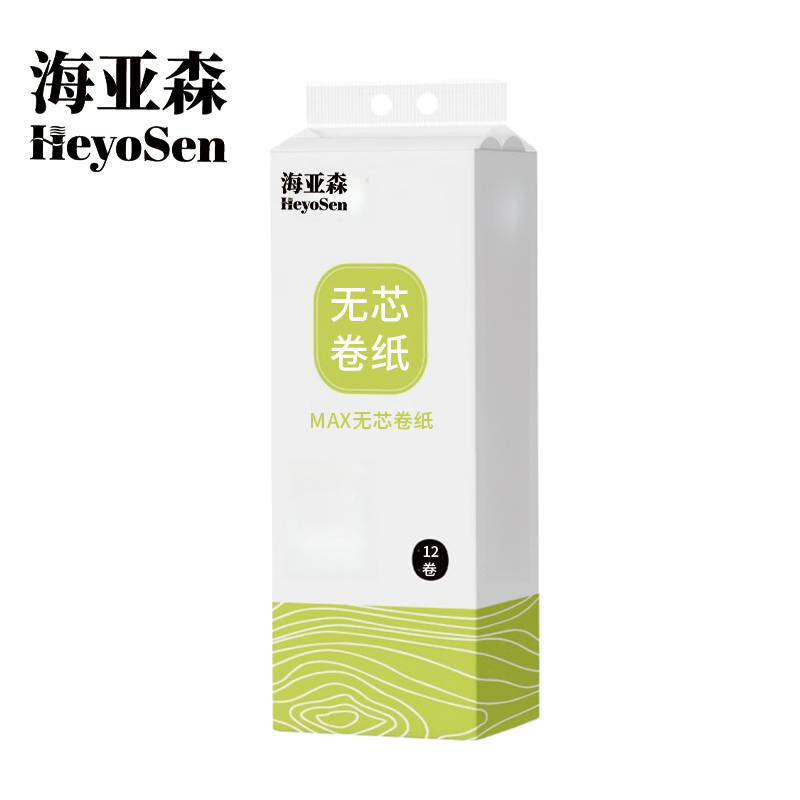 海亚森 M3004 MAX无芯卷纸 80g/卷 12卷/提(计价单位:提) 白色