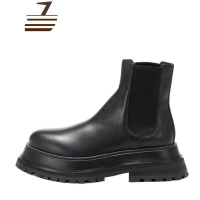 尗卡2020早新款英伦风切尔西靴女松糕厚底短筒短靴休闲百搭马丁靴潮女士靴子