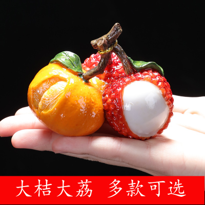 米魁抖音同款冲水变色荔枝茶宠精品摆件创意可养个性茶玩茶道茶具配件