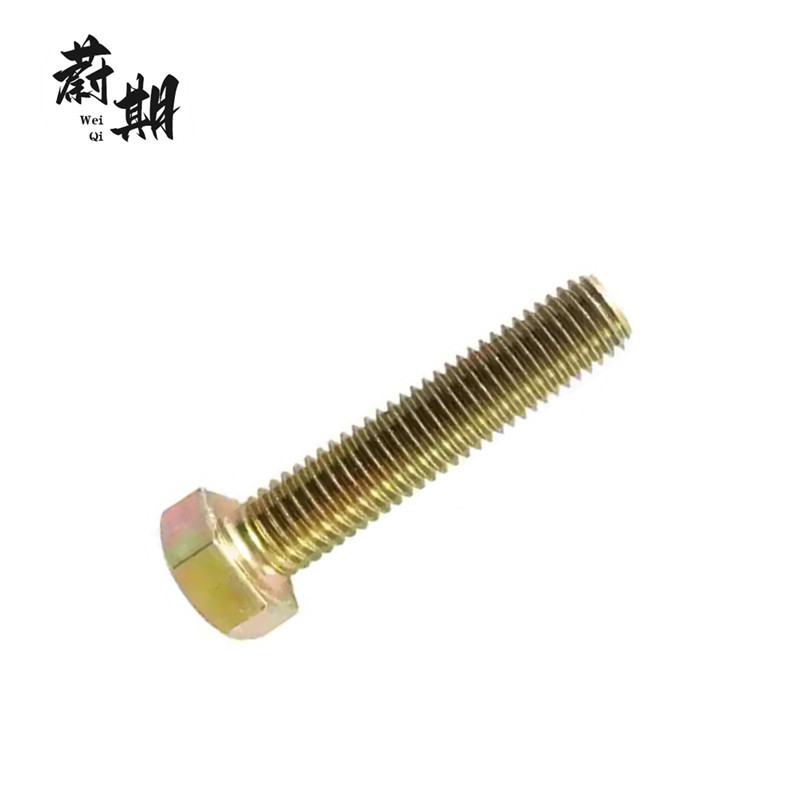 蔚期 GB5783彩锌外六角头螺栓 M6*70 个